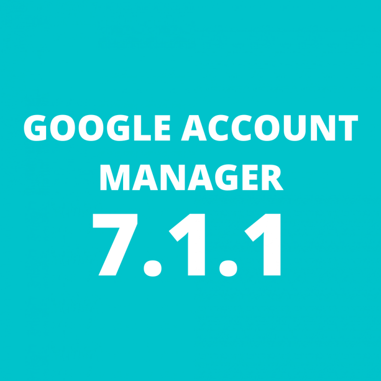 Google Account Manager 7.1.1 Apk