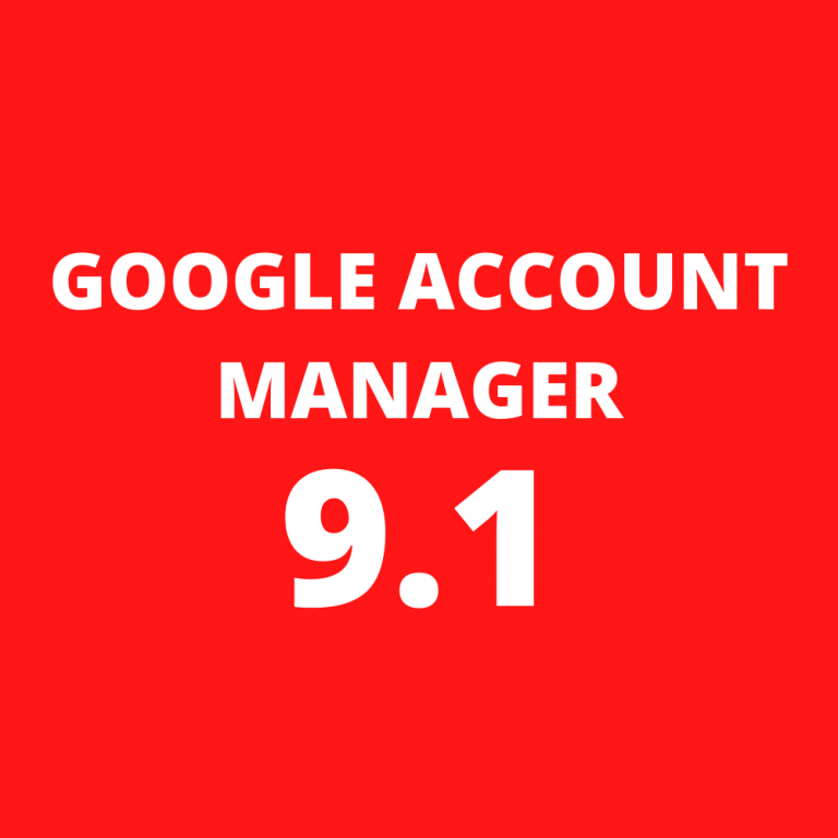 Google Account Manager 9.1 Apk